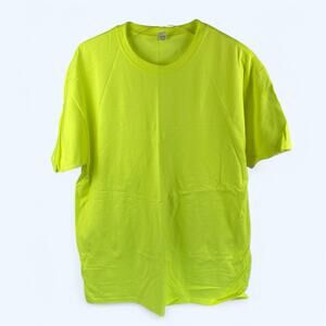 Jerzees Dri-Power Safety Yellow T-shirts Large (Lot of 4)